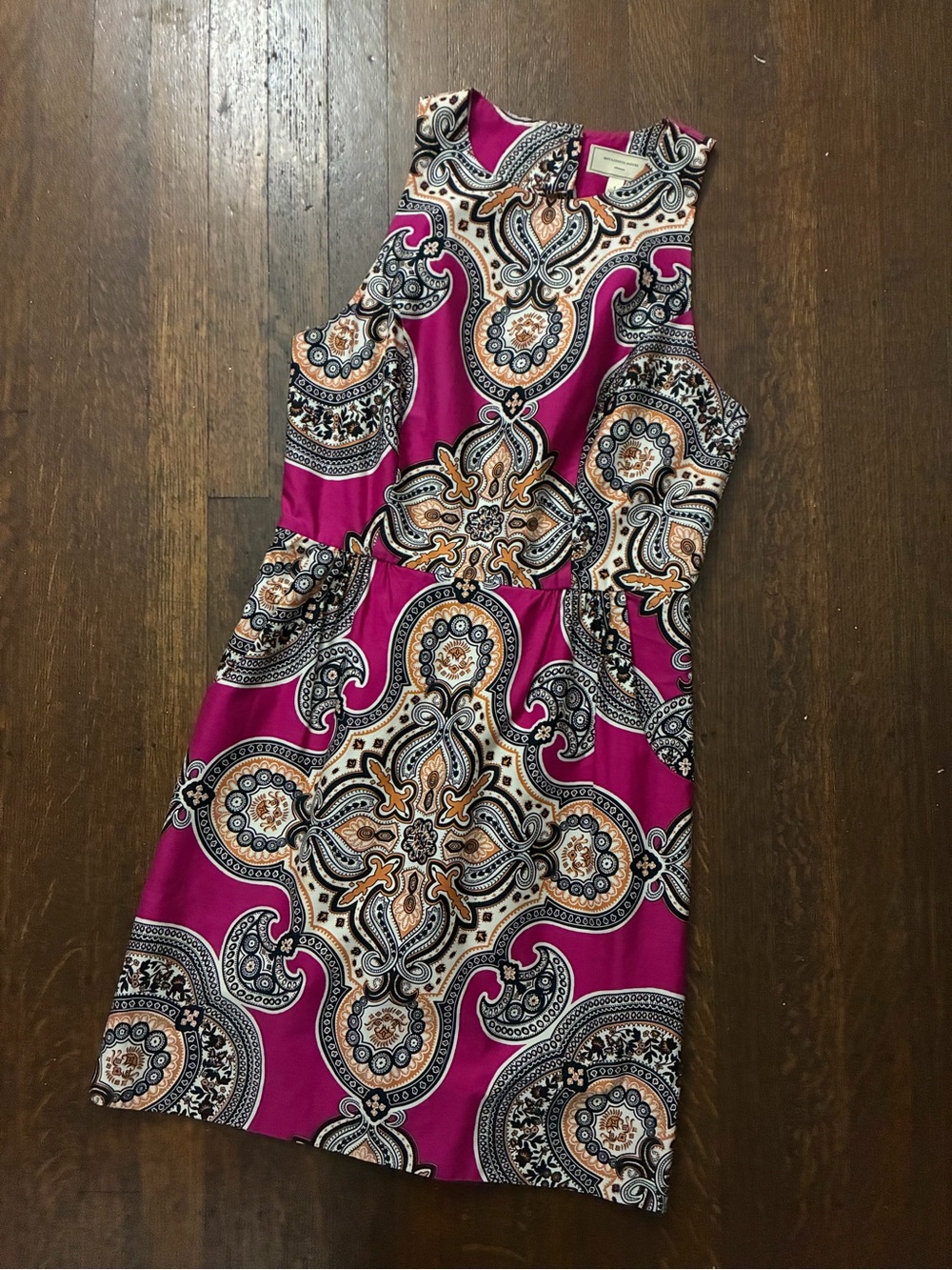 Anthropologie Moulinette Soeurs Geidi Sleeveless Paisley Sheath Dress Pink